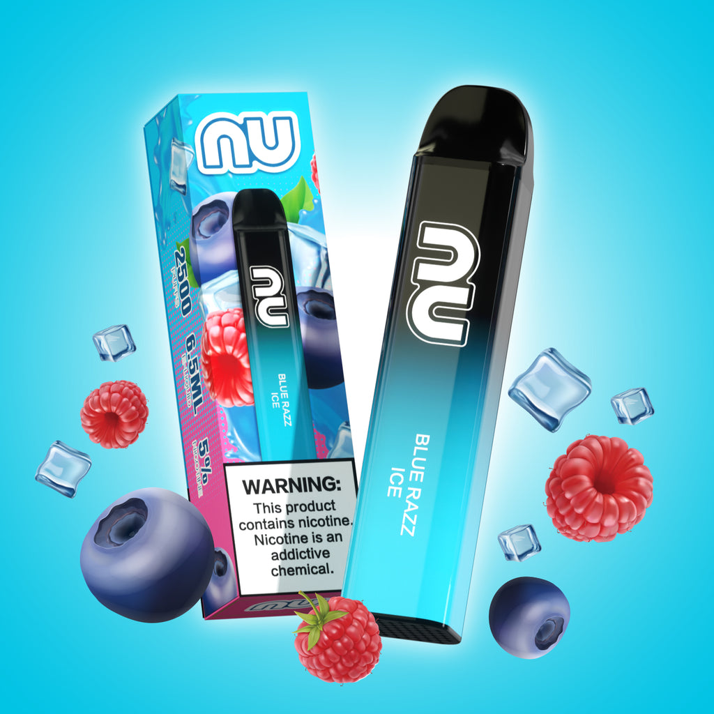 NU Blue Razz Ice 2500 Puffs